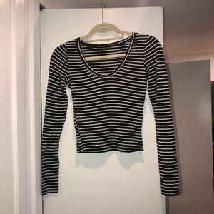 Brandy Melville Striped Crop Top